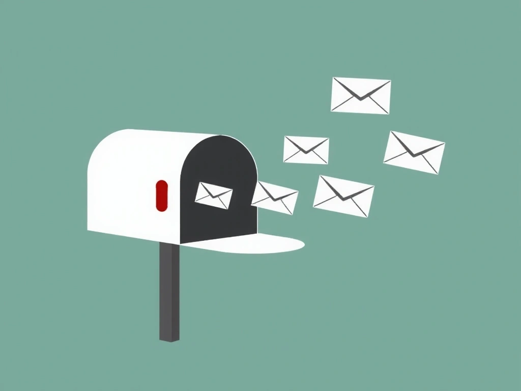 Mailbox icon con email che entrano